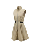 Women's Sleeveless Open One Piece - Beige