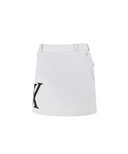 Women's Out Pocket H Line Skirt - Light Grey