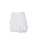 Women's Layered Pleats Skirt - White