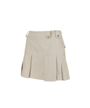 Women's Pleated Skirt - Beige