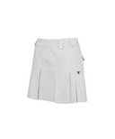 Women's Pleated Skirt - Light Grey
