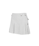Women's Pleated Skirt - Light Grey