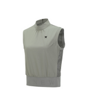 Women's Back Zip Mock Neck Vest - Khaki