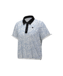 Women's Paisley Mesh T-Shirt - Blue