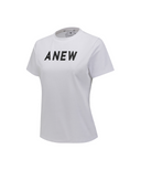 Women's Solid Round Short Sleeve T-Shirt-White