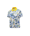 Women's Abstract Pattern Blouson T-Shirt - White