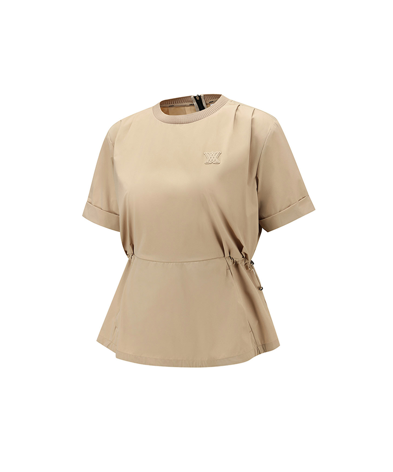Women's Layered Anorak T-Shirt - Beige – Anew Golf USA