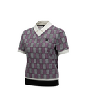 Women's Pattern Short T-Shirt - Pink