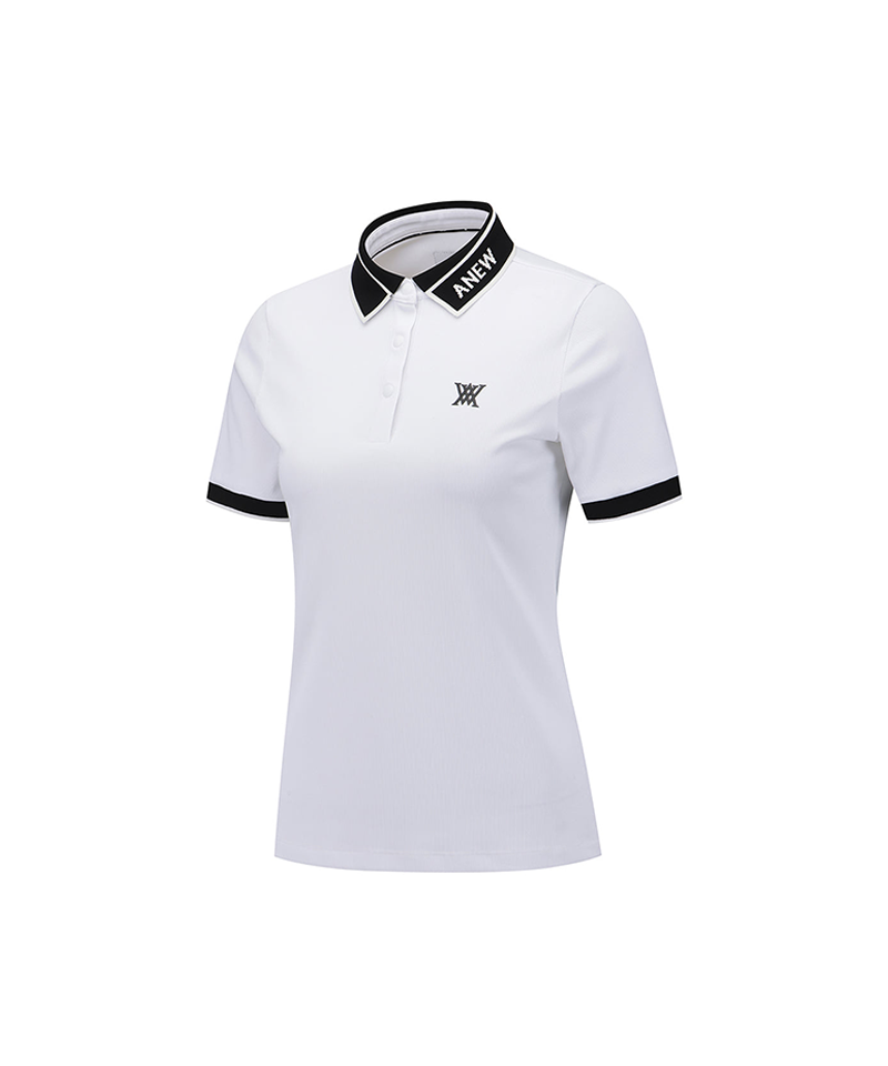 Women's Logo Point Short T-Shirt - White – Anew Golf USA Women's Logo Point Short T-Shirt - White – Anew Golf USA
