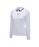 [Signature] Women's Mesh Hybrid Long T-Shirt - White