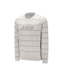 Men's Stripe Round Sweater - Ivory