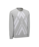Men's Line Point Round Sweater - Light Grey