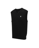 Men's Camo Jacquard Knit Vest - Black