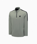 Men's Half Zip T-Shirt - Light Khaki