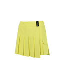 Women's Over Pleated Half Pants - Yellow