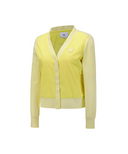 Women's Line Block Button Jacket - Yellow