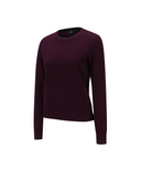 Women's SP Cashmere Round Sweater - Wine