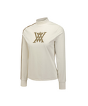 Women's Line Point Mock Neck T-Shirt - Ivory