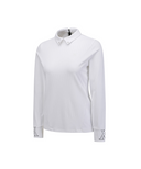 Women's Sold Back Zip Long T-Shirt - White