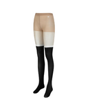Women's Color Block Stocking - Black