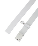 Women's Logo Ring Belt - White