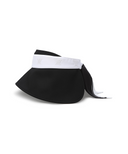 Women's Scarf Bonnet Visor - Black