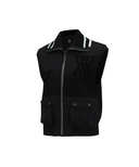 Women's FA Logo Point Knit Vest - Black