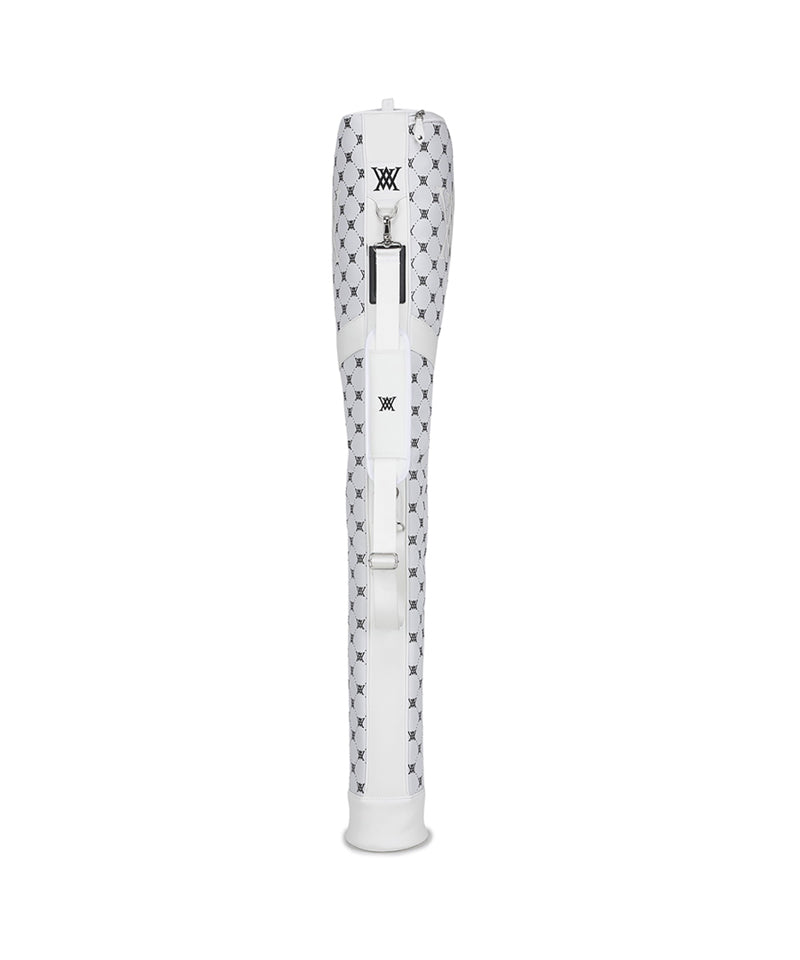 ANEW Golf Uni Monogram Pattern Half Bag - White