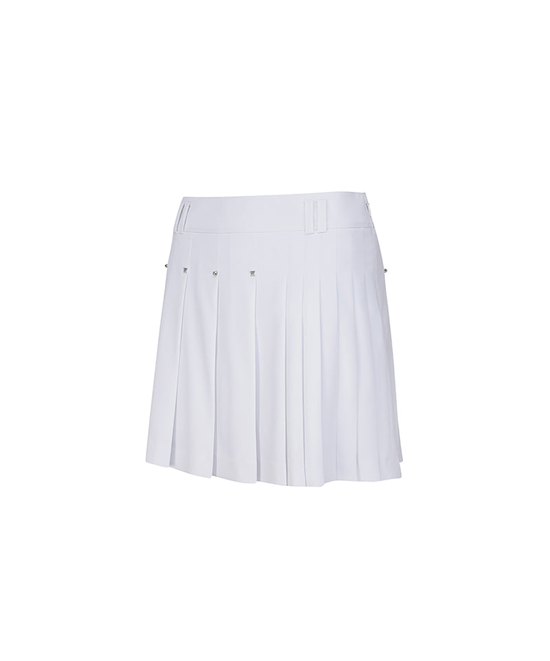 ANEW Golf Women's SP Essential Pleated Skirt - White – Anew Golf USA