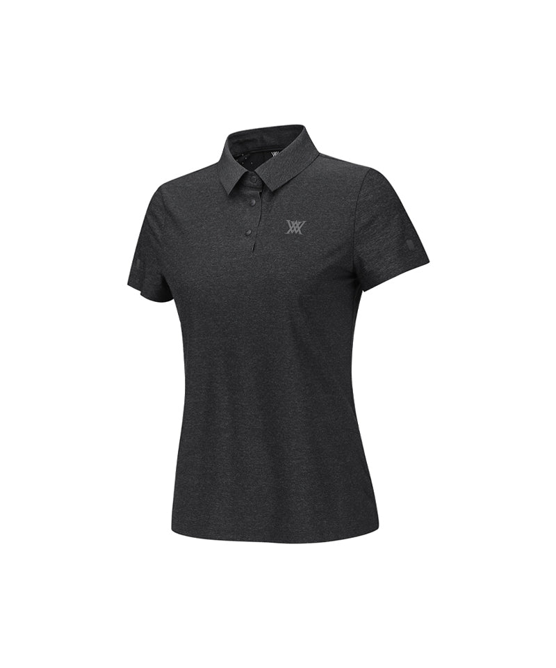 ANEW Golf Women's SM Black Finish Short T-Shirt - Melange Gray