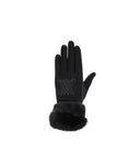 ANEW GOLF Women's  Furry Gloves - Black