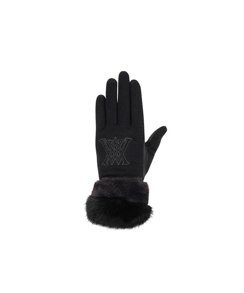 ANEW GOLF Women's  Furry Gloves - Black