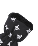 Woman's Pattern Reversible Leg Warmer - Black