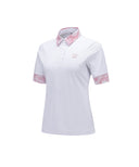 Women Camo Flage Point Short Shirt - White