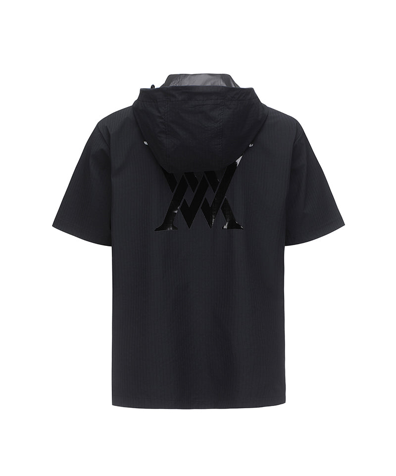 ■ANEW GOLF■ UNI HOODIE SHORT TSHIRTBK Men Lip Hoodie Short T-Shirt - Black – Anew Golf USA