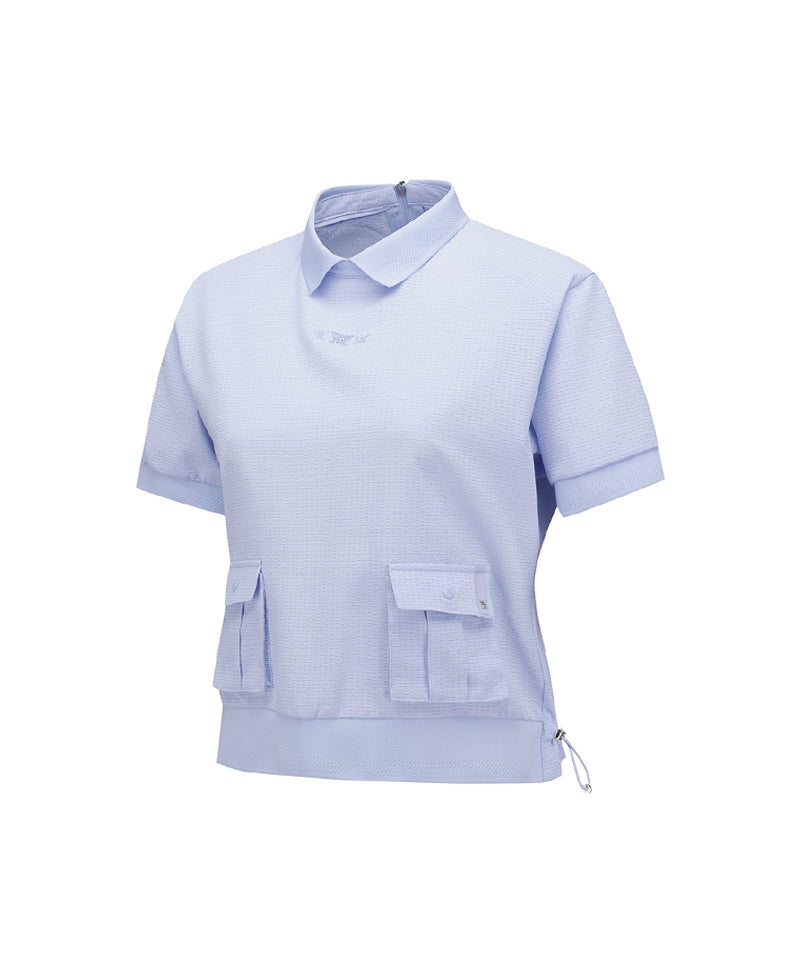 ANEW Golf Women's SM New Silhouette Short T-Shirt - Light Blue