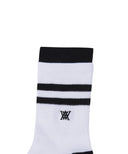 Men's Double-Block Socks - White
