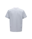 Men's Woven Mix Crew Neck - Light Gray