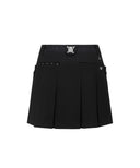 Women's Pocket Point Pleats SQ - Black