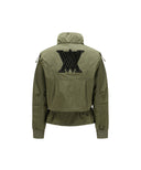 Women's Shirring Point MA-1 Jacket - Khaki