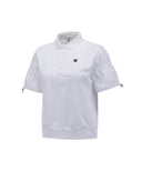 ANEW Golf Women's SM Jacquard Hybrid Short T-Shirt - White