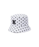 New Pattern Bucket Hat - White