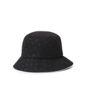 [Legacy Sale] Men's Monogram Round Taping Bucket Hat - Black