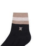 Women's Metal Block Socks - Black