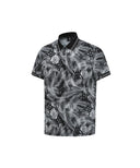ANEW GOLF Men's SM Tropical Pattern Short T-Shirt - Black