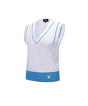 Women's Essential V-Neck Vest - White