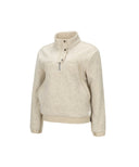 ANEW Golf Women Half Zip-Up  Long sleeve T Shirt - Light Beige