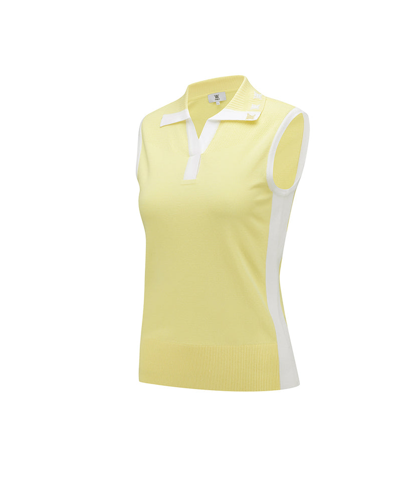 Women Back Signature Logo Sleeveless - Yellow