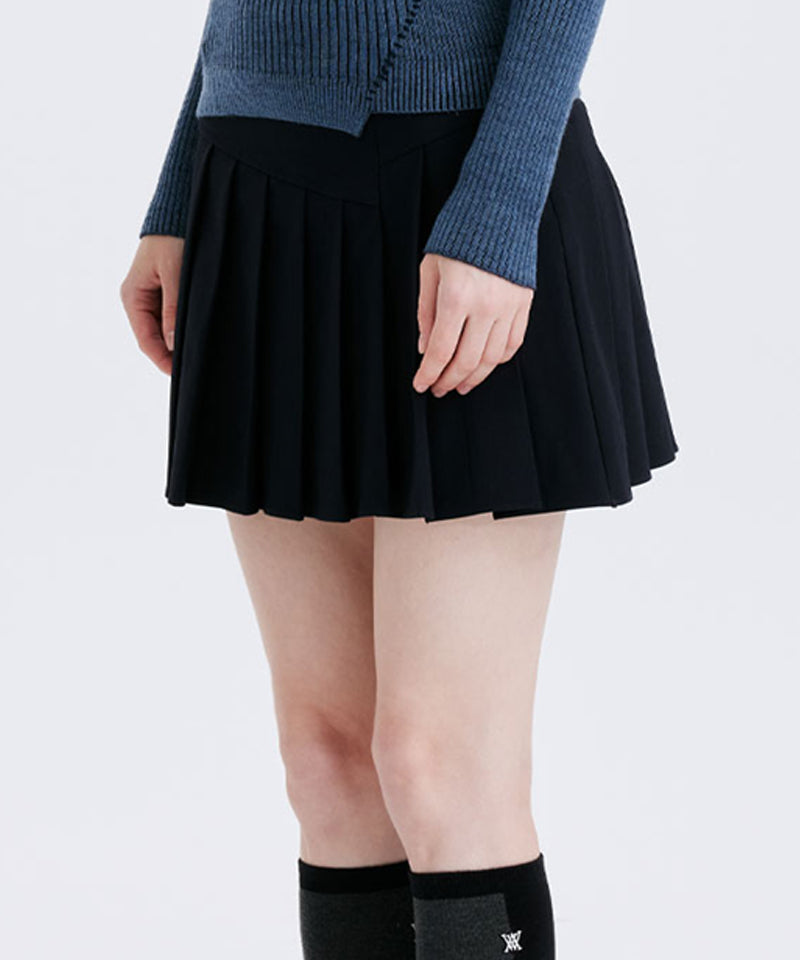 Women's Half Pleats Points SQ - Dark Navy