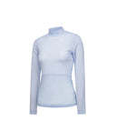 ANEW Golf Women's SM Mock Neck Base Layer - Sky Blue
